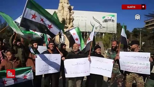 Halep’te PKK/YPG protestosu: Halk, operasyon talep etti