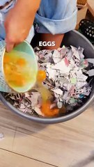 From scraps to masterpieces! Upcycling paper into art!