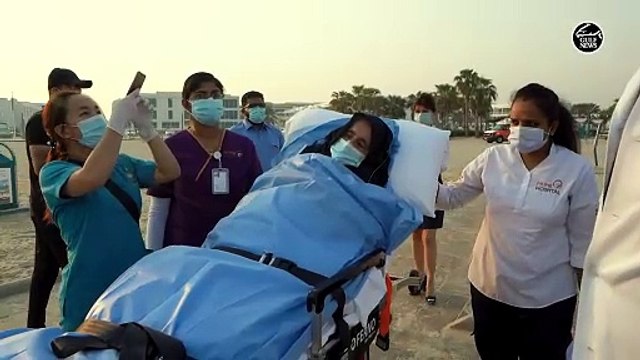 Terminally ill Emirati patient gets her wish fulfilled and visits Dubai beach on a stretcher