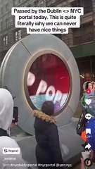 Obra futurista permite la conexión entre Nueva York y Dublín