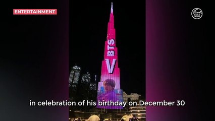 K-Pop mania: BTS’ V gets his own Burj Khalifa tribute on his birthday