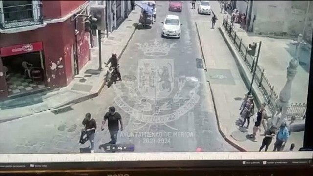 Ayuntamiento de Mérida revela momento exacto de la agresión a turista canadiense