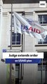 Judge extends order on USAID plan