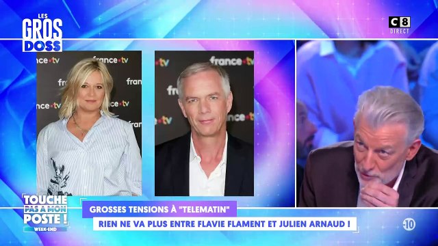 Touche pas à mon poste revient sur les tensions qui existeraient dans Télématin sur France 2 entre Flavie Flament et Julien Arnaud : Isl ne s'adressent plus la parole en dehors de l'antenne !