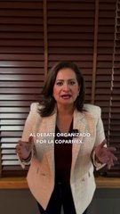 Alma Alcaraz candidata de Morena a la gubernatura se baja del debate de COPARMEX