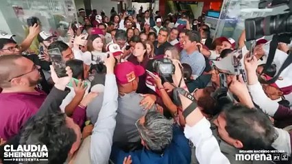 Reciben jovenes a Claudia Sheinbaum en Tampico