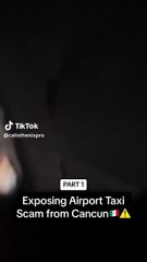 Influencer canadiense expone a taxista en Cancún, quería cobrarle 1000 dólares