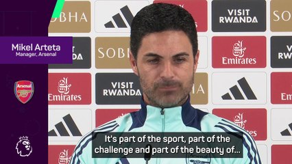 Arteta urges Arsenal to adore adversity