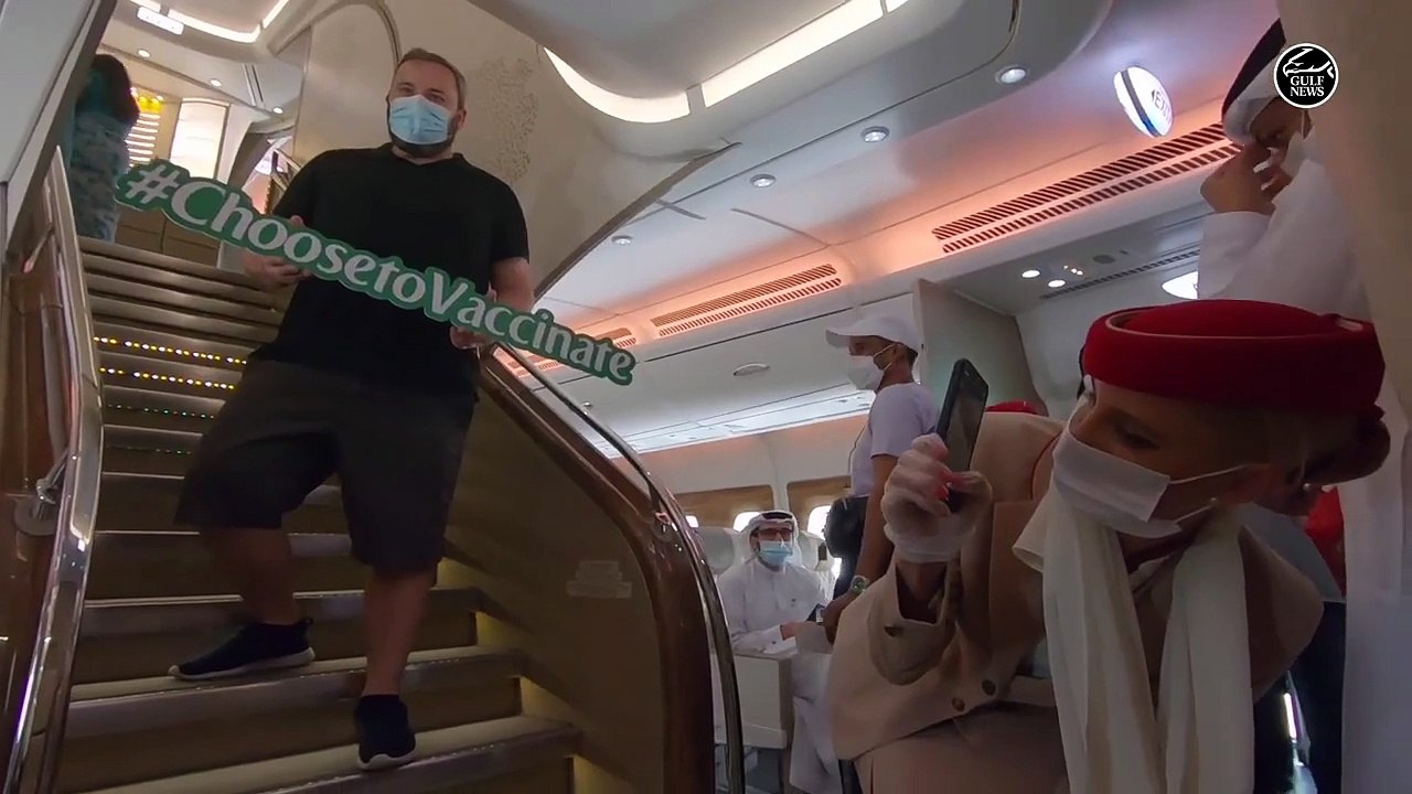 Emirates special flight highlights UAE’s impressive Covid-19 vaccination drive