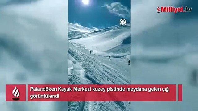 Palandöken Kayak Merkezi'nde çığ meydana geldi