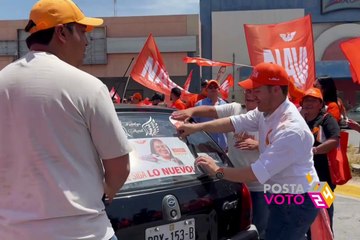 Abandera Jesús Nava la campaña de Diputados MC en Santa Catarina
