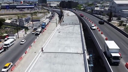 Avanza 65&percnt; la construcción del Mega Puente Díaz Ordaz-Ordóñez en Santa Catarina