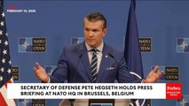 Pete Hegseth weist die NATO-Verbündeten darauf hin, dass die USA nicht wie einen „Trottel“ behandelt werden