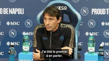 Conte déçu face au manque de soutien de ses paires : "Quand on est à Naples..."