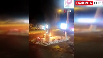 Seyir Halindeki Araç Alev Alev Yandı