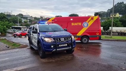 Motociclista perde os dentes em acidente às margens da BR-277
