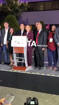 Claudia Sheinbaum proclama victoria en el debate presidencial