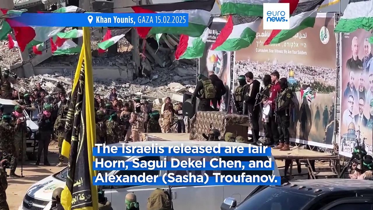 Hamas releases 3 Israeli hostages, over 300 Palestinian prisoners to be freed in return