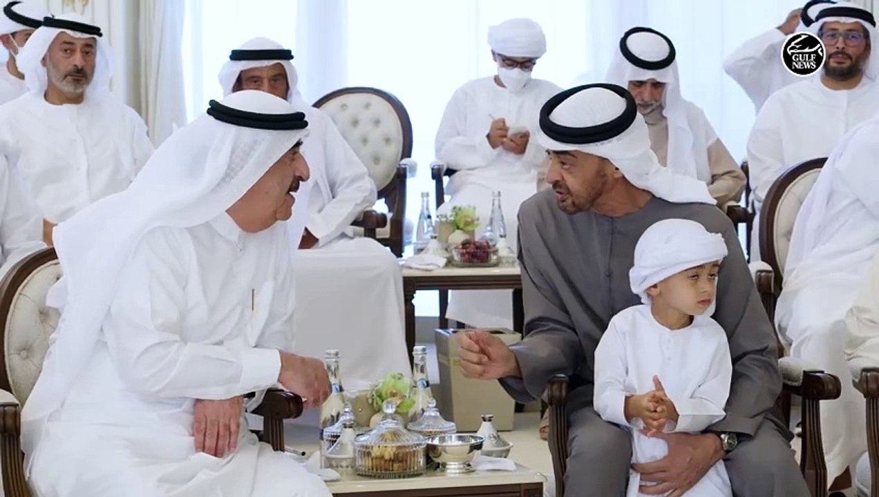 UAE President receives Umm Al Quwain Ruler, Crown Prince