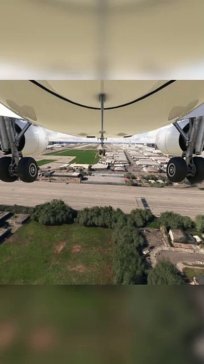 Magnificent Touchdown Fly Dubai A320 at Los Angeles International Airport (LAX), Los Angeles, United States