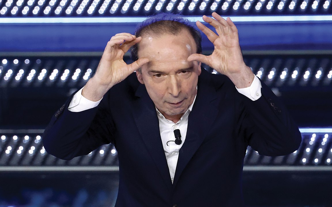 Benigni mattatore a Sanremo: ecco cos'ha detto l'attore nella serata dei duetti