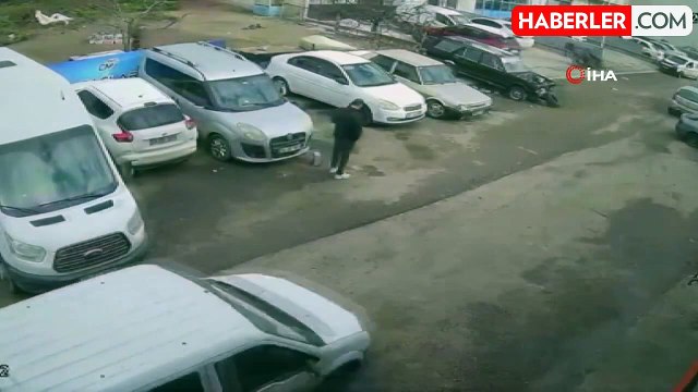 Firari Cinayet Zanlısının Yakalanma Anı Güvenlik Kamerasında