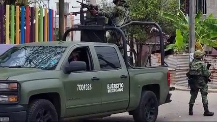 Ejército realiza operativo en un inmueble en Villahermosa, Tabasco