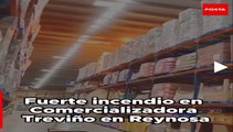 VIDEO: Se registra fuerte incendio en comercializadora de Reynosa