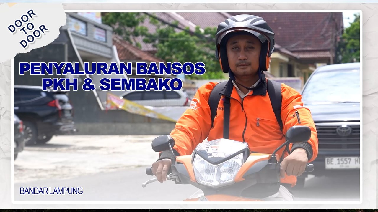 Pos Indonesia Bandar Lampung Sukses Salurkan Bansos Sembako dan PKH lewat Door to Door