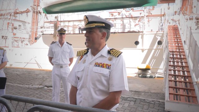 El buque escuela 'Juan Sebastián Elcano' llega a Salvador de Bahía