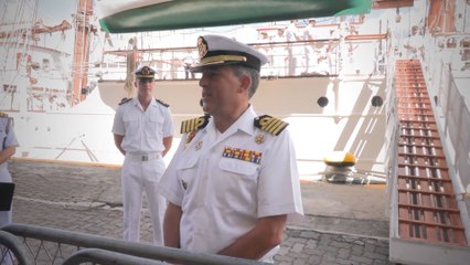 El buque escuela 'Juan Sebastián Elcano' llega a Salvador de Bahía