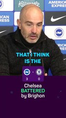 Maresca apologises after Brighton battering