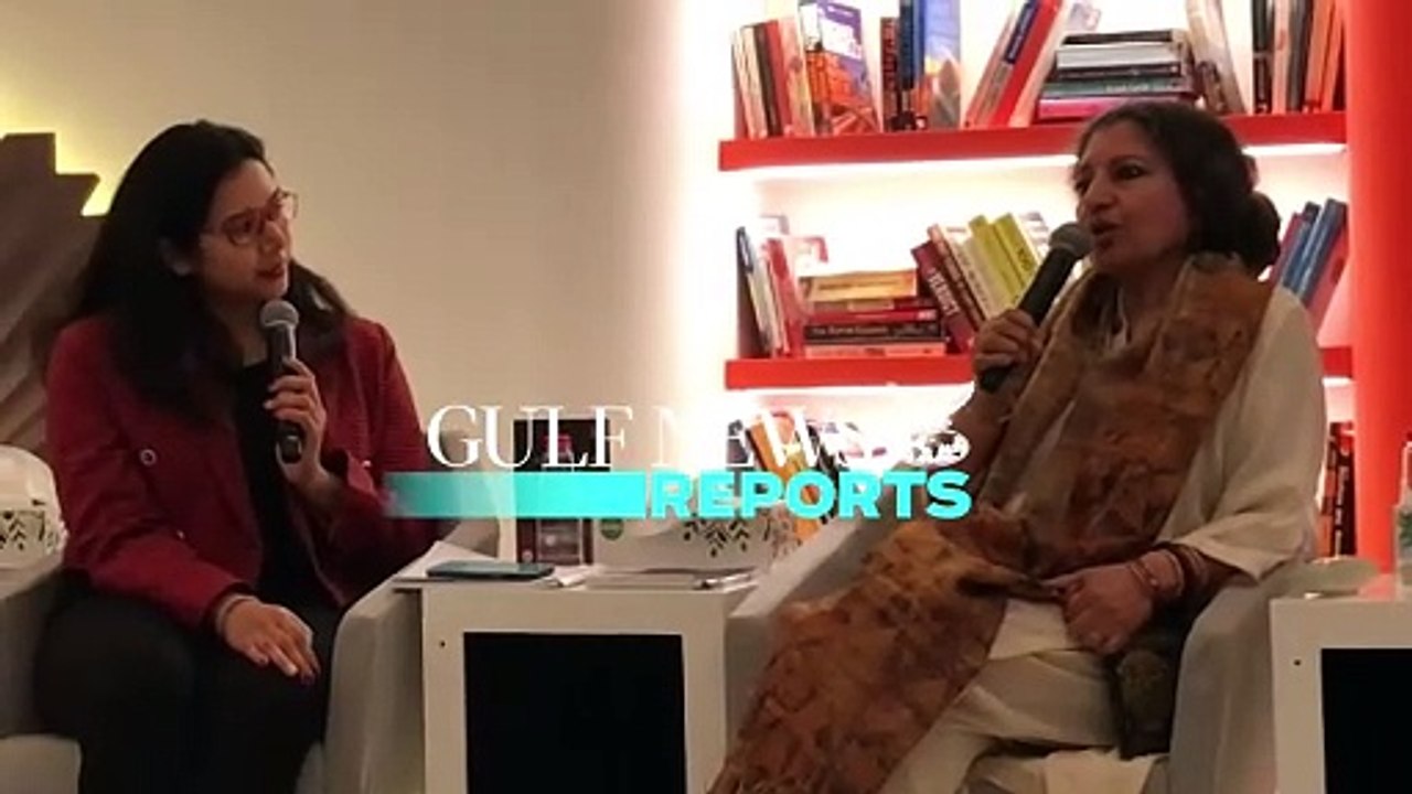 Indian novelist & short story writer Geetanjali Shree reads some lines from her book ‘Tomb of Sand’