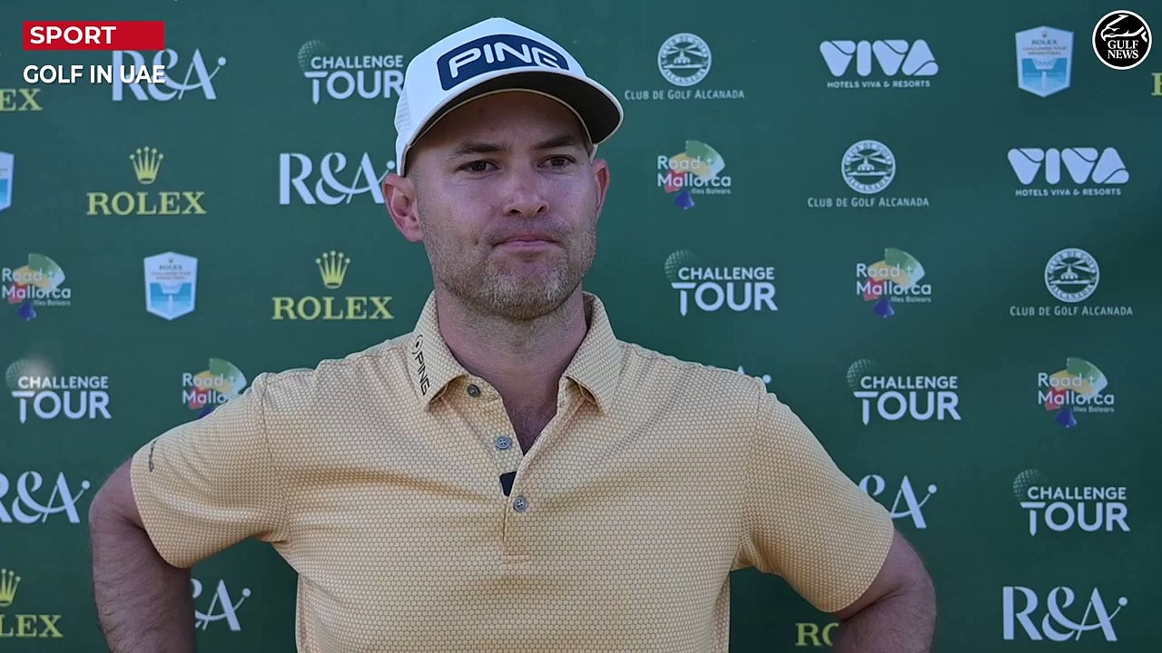 South African golfer Bryce Easton - Round 3 interview at at Rolex Challenge Tour Grand Final