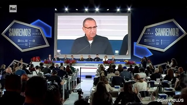 Sanremo, Conti: ieri ho avuto due miei miti, Topo Gigio e Benigni