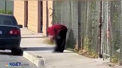 Captan a canibal comiendo una pierna en California (VIDEO)