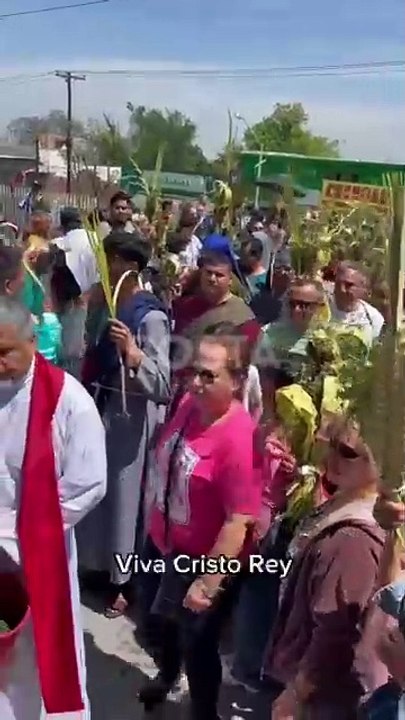 Feligreses viven con fervor el Domingo de Ramos