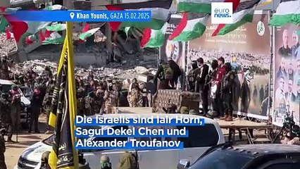 Hamas lässt 3 Israelis im Austausch für über 300 palästinensische Gefangene frei