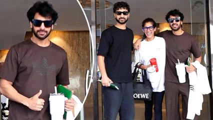 Raghav Juyal, Karan Veer Mehra, & Kubra Sait Snapped At Veda Kunba Theatre
