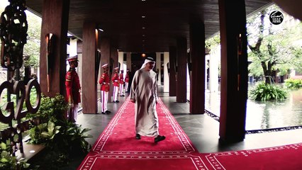 UAE President arrives at the G20 Summit in Bali, Indonesia