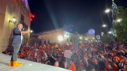 Jorge Álvarez Máynez inicia su campaña presidencial en Lagos de Moreno, Jalisco