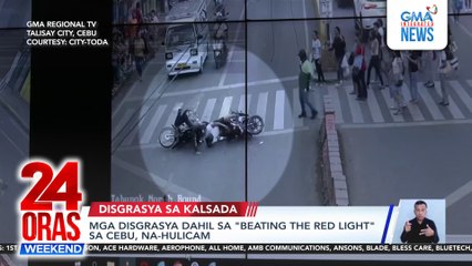 Mga disgrasya dahil sa "beating the red light" sa Cebu, na-hulicam | 24 Oras Weekend