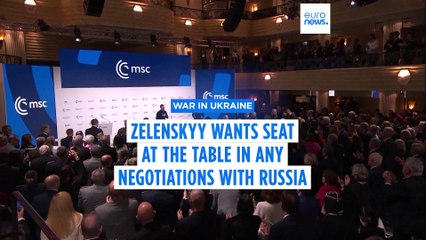 Zelenskyy calls for creation of 'armed forces of Europe' at Munich conference