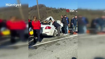 Giresun'da trafik kazası: Ölü ve yaralılar var