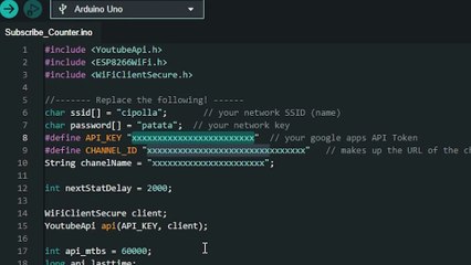 Come fare un contatore iscritti youtube con arduino e lettura in tempo reale su un piccolo lcd tutorial diy