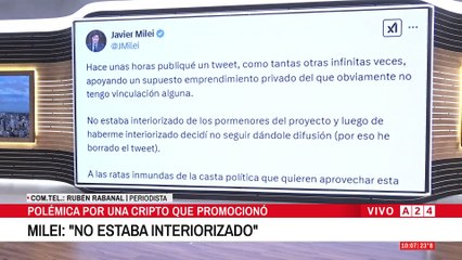 🔴 POLÉMICA POR UNA CRIPTO QUE PROMOCIONÓ JAVIER MILEI EN REDES SOCIALES