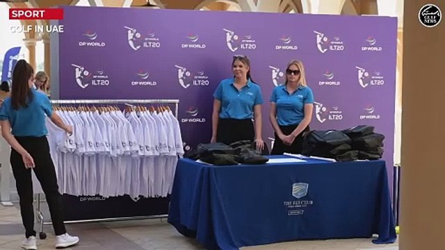 DP World ILT20 Cricketers play golf at the Els Club Dubai