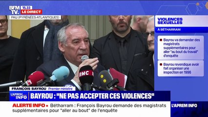 Affaire Bétharram: "Je vous assure que ce n'est pas de ma faute", dit François Bayrou