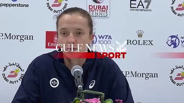 Iga Świątek reaches maiden Dubai tennis final