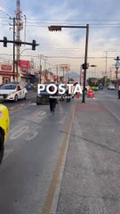 Choca Ecovía con carro en avenida Lincoln; hay una mujer herida